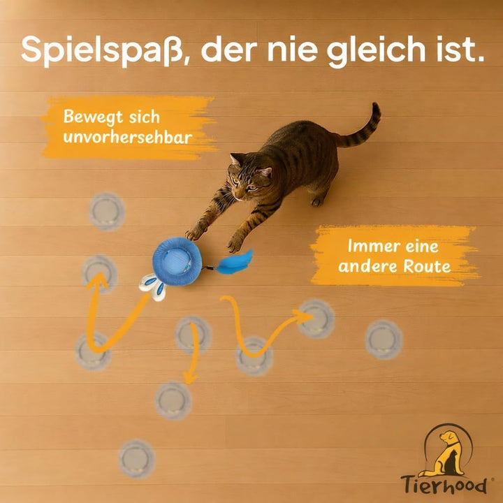 Katzenspielzeug Selbstbeschäftigung – interaktives Katzenspielzeug elektrisch – Katzenball elektrisc