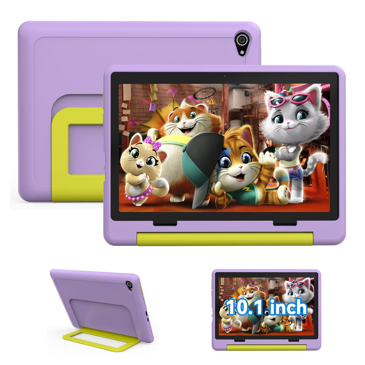 Tablet Kinder 10 Zoll Android 14 HD-Display 1280 x 800 Akku 5000 mAh 8 + 64 GB erweiterbar auf 1TB D