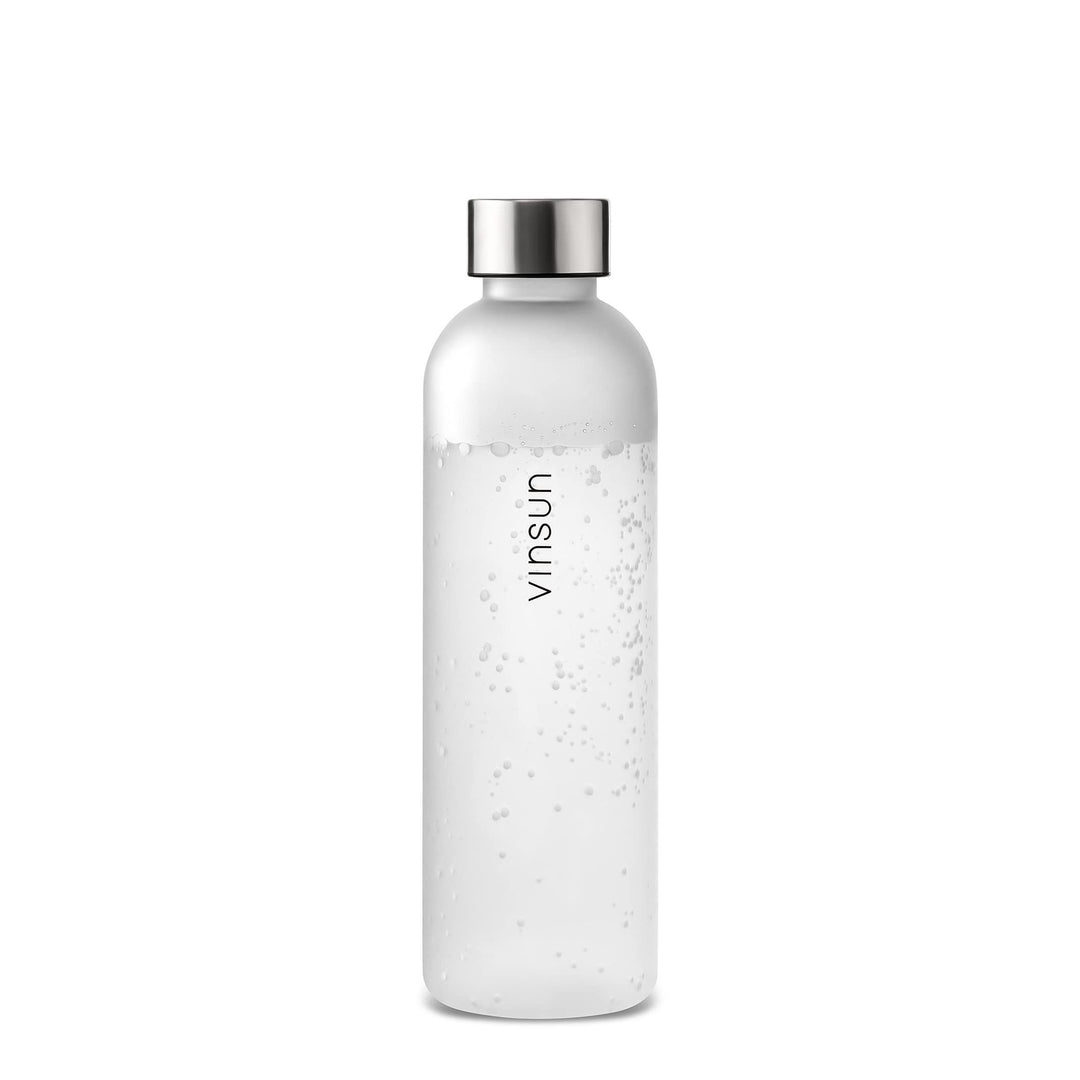 VINSUN Trinkflasche 650ml, 1000ml, 1500ml - auslaufsicher, Kohlensäure geeignet, BPA frei, Tritan -
