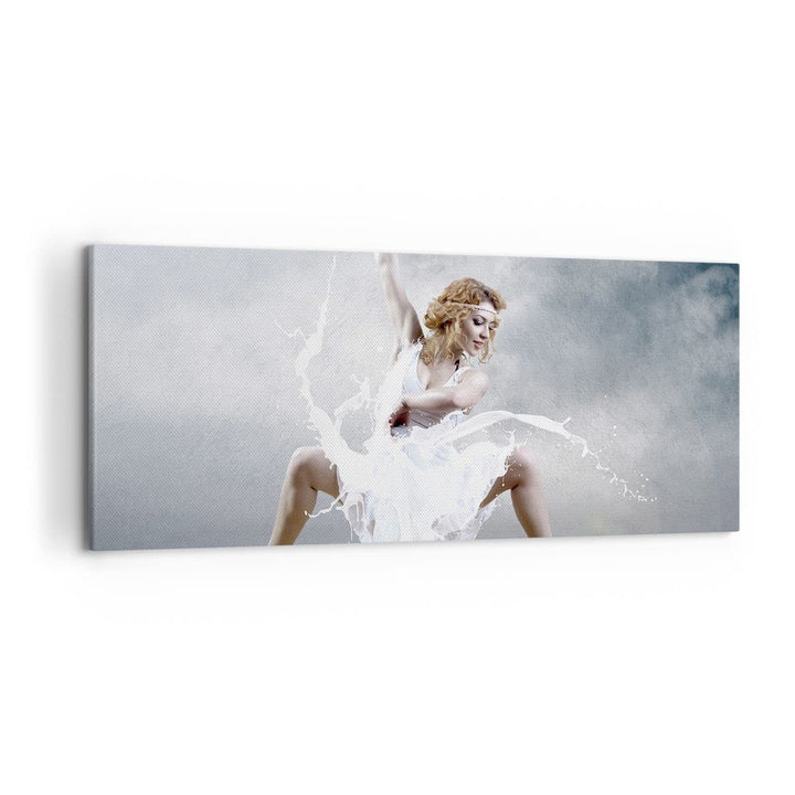 Wandbilder Dekoration Wohnzimmer Frau Tänzerin Ballett Panorama Bilder auf Leinwand 120x50cm Leinwan