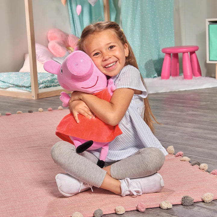 Peppa Wutz Plüschfigur 33cm – weiches Kuscheltier für Kinder ab 0 Jahren – Peppa Pig Stofftier bekan