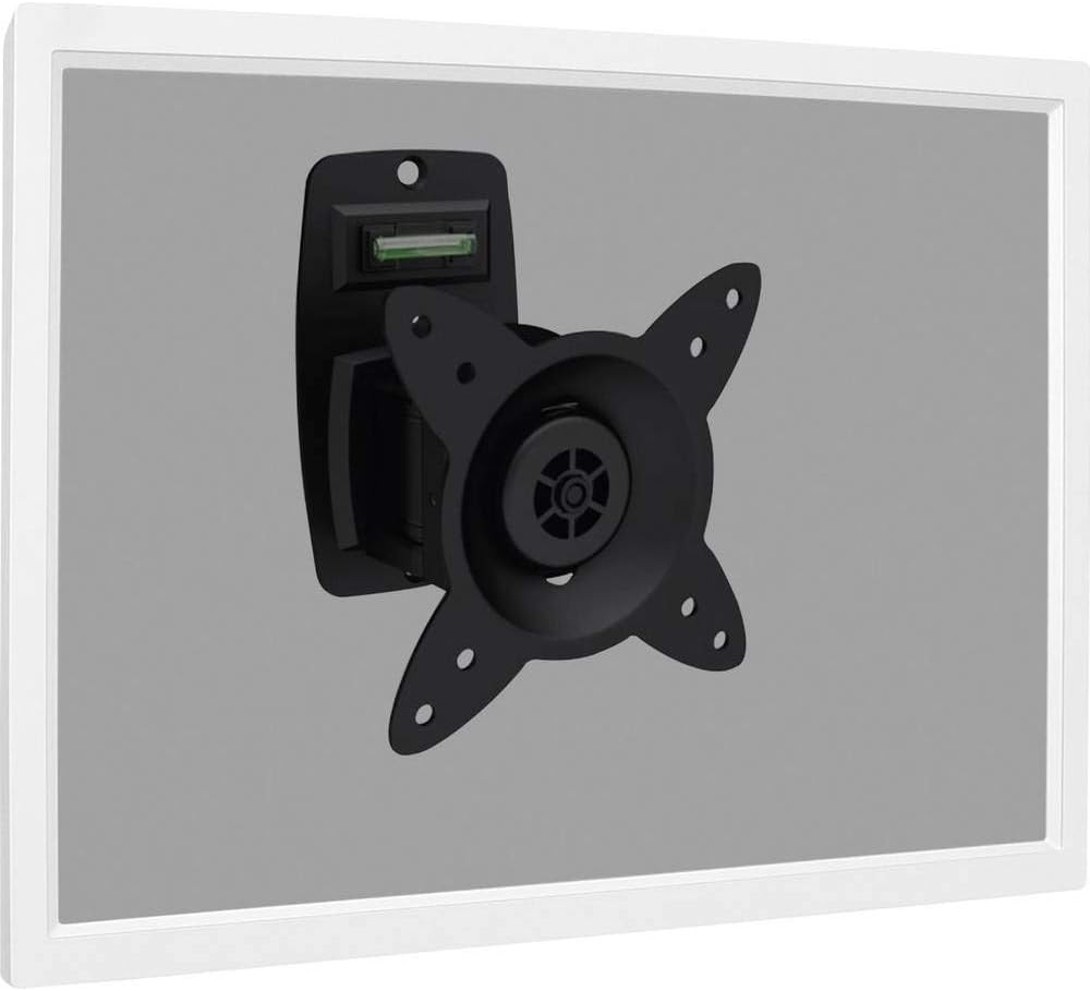 DIGITUS TV Monitor Wandhalterung, Schwenkfunktion +/- 15°, Drehbar um 360°, bis 15 kg, bis ca. 27" M