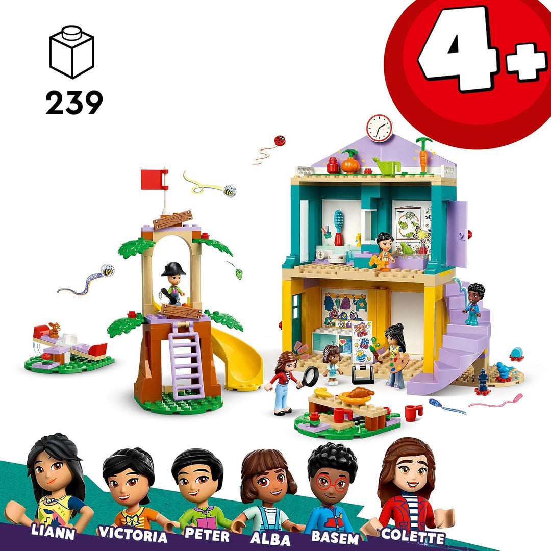 LEGO Friends Heartlake City Kindergarten, Spielset für Mädchen und Jungen ab 4 Jahren, kreative Roll