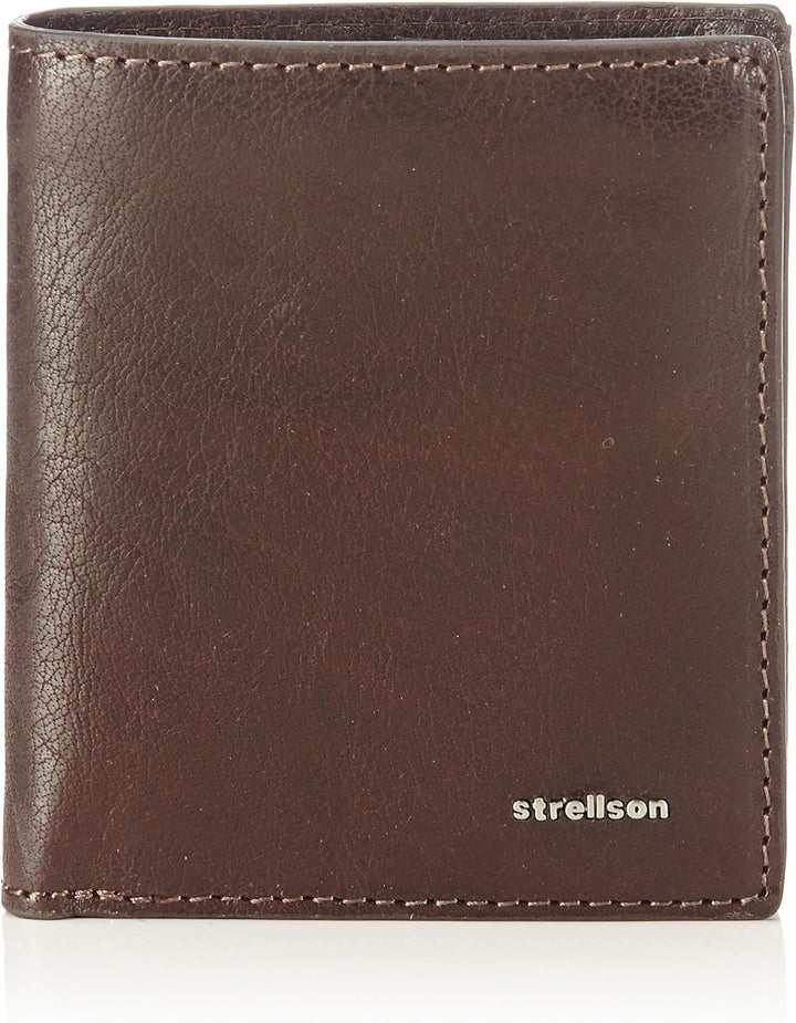 Strellson Herren Geldbeutel Jefferson Brieftasche aus Leder Braun (Dark Brown 702), Braun (Dark Brow