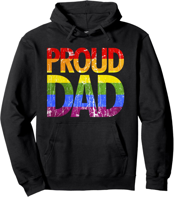 LGBTQ Queer Regenbogen Flagge Papa Gay Pride CSD LGBT Pullover Hoodie