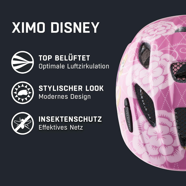 ALPINA XIMO - Leichter, Sicherer & Bruchfester Fahrradhelm Mit Optionalen LED-Licht Für Kinder Rapun