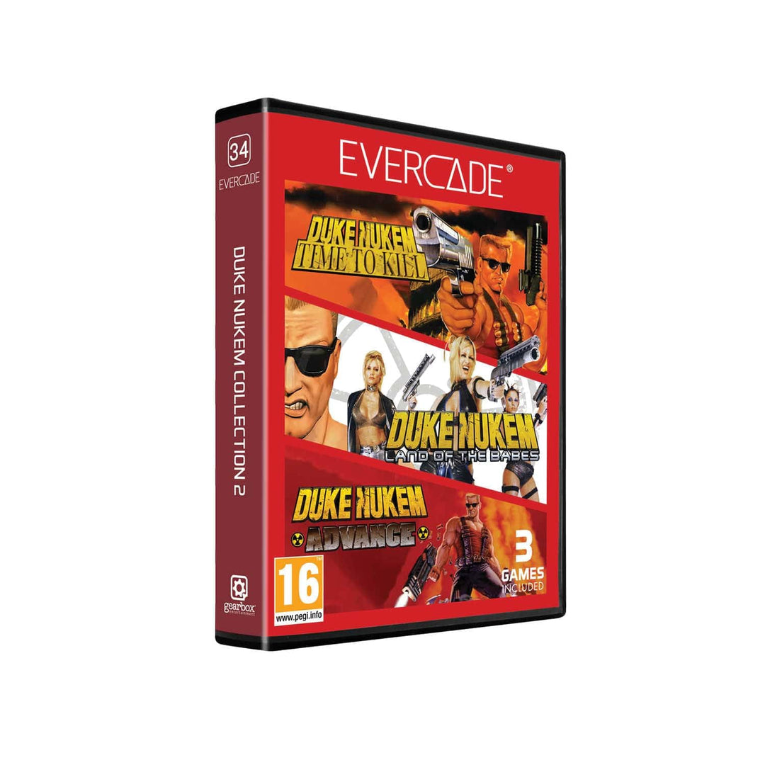 Blaze Evercade Red Cart 34 â€“ Duke Nukem Col. 2