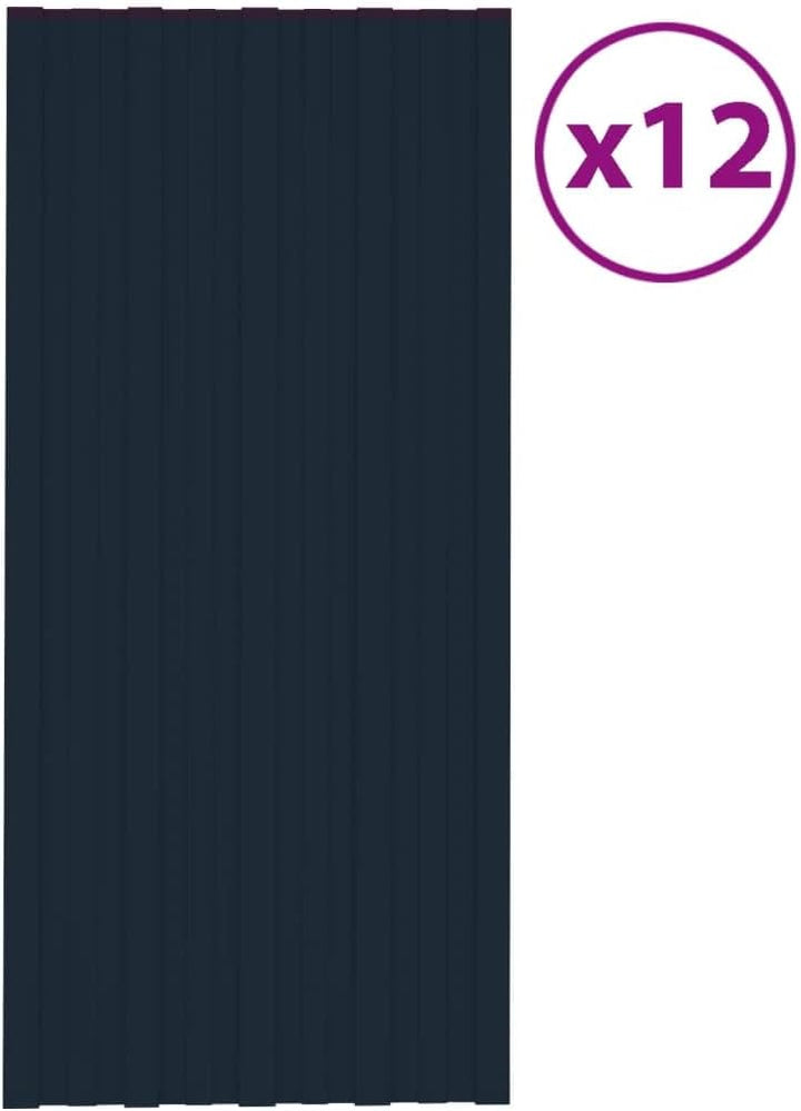 vidaXL 12x Dachpaneele Trapezblech Dachplatten Dachblech Trapezbleche Profilblech Metallblech Stahlb
