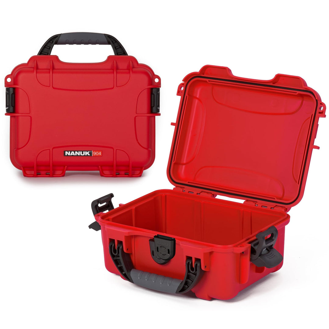 Nanuk 904 Wasserdichter Hartschalenkoffer leer - Rot Etui leer Rot, Etui leer Rot