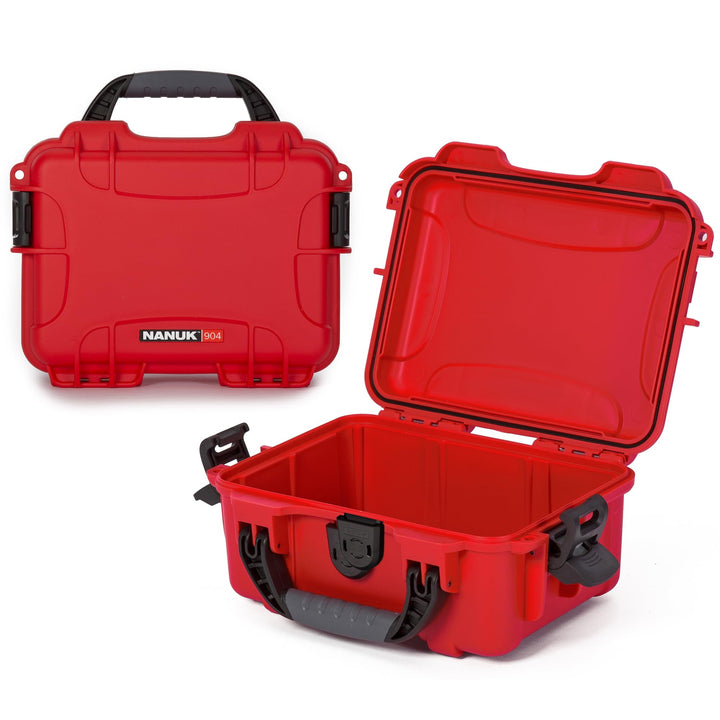 Nanuk 904 Wasserdichter Hartschalenkoffer leer - Rot Etui leer Rot, Etui leer Rot