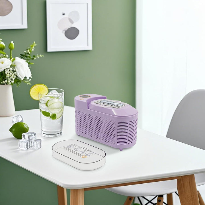 ‌Eiswürfelmaschine,Eiswürfelbereiter für Auto & Zuhause - 8 Würfel/15 Min - 120W Energiesparend mit