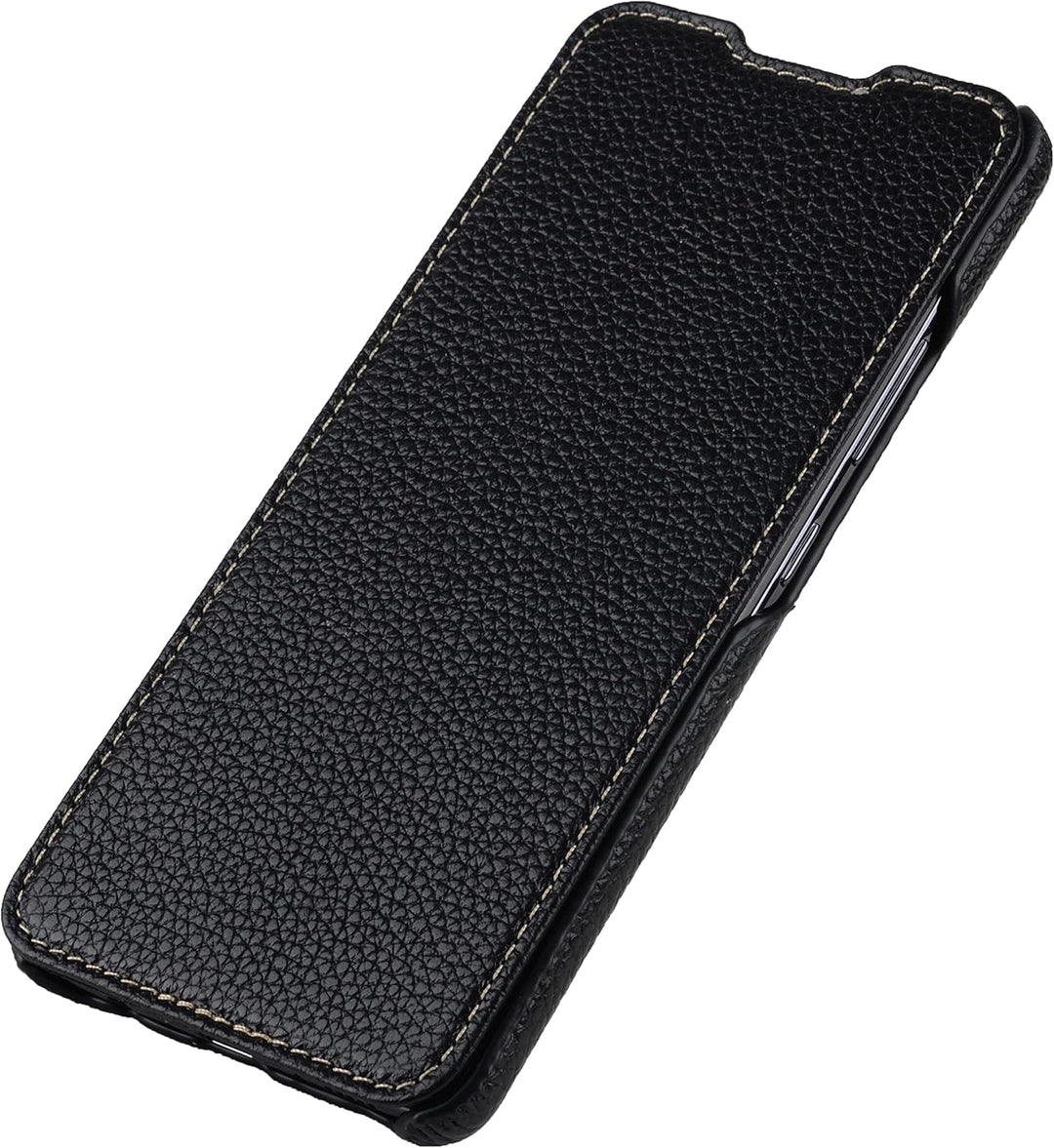 STILGUT Book Case kompatibel mit Samsung Galaxy A42 5G Hülle aus Leder zum Klappen, Klapphülle, Hand