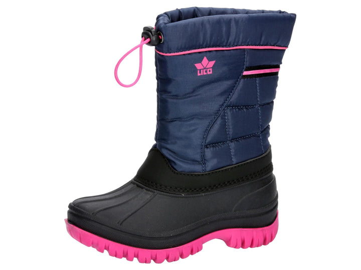 Lico Mädchen Bobby Schneestiefel 28 EU Marine Pink, 28 EU Marine Pink