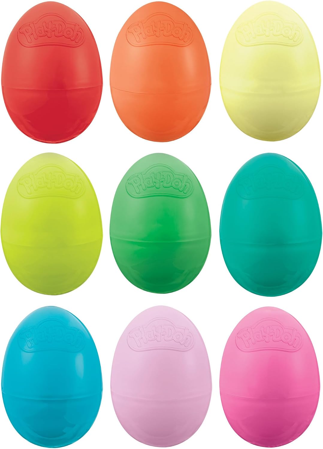 Play-Doh Bunte Eier, 9 Eier (je 56 g) in 9 verschiedenen Farben, als Ostergeschenk, Mitbringsel auf