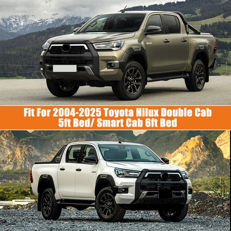 Autoabdeckung Wasserdicht Ersatz für 2004-2025 Toyota Hilux Crew Cab, Vollgarage Autoplane Staubdich