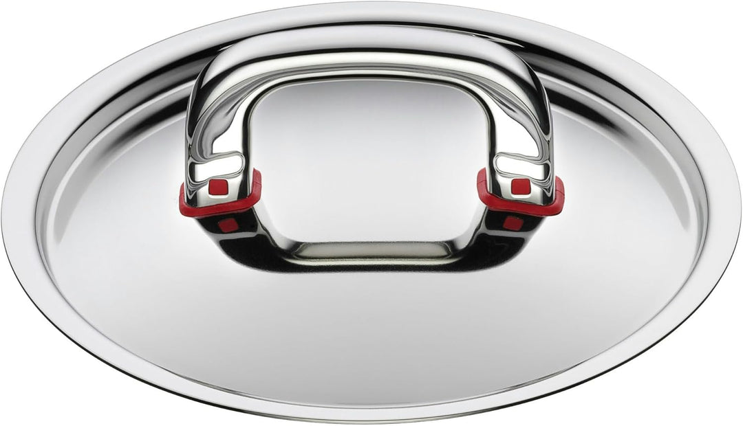 WMF Premium One Topfdeckel 16 cm, Metalldeckel mit Dampföffnung, Cromargan Edelstahl poliert, Cool+