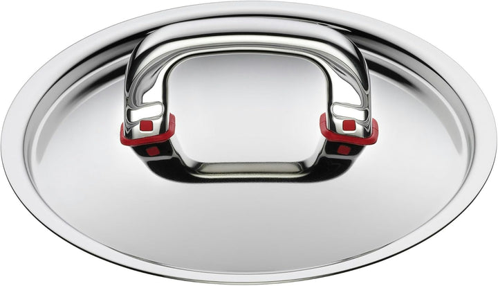 WMF Premium One Topfdeckel 16 cm, Metalldeckel mit Dampföffnung, Cromargan Edelstahl poliert, Cool+