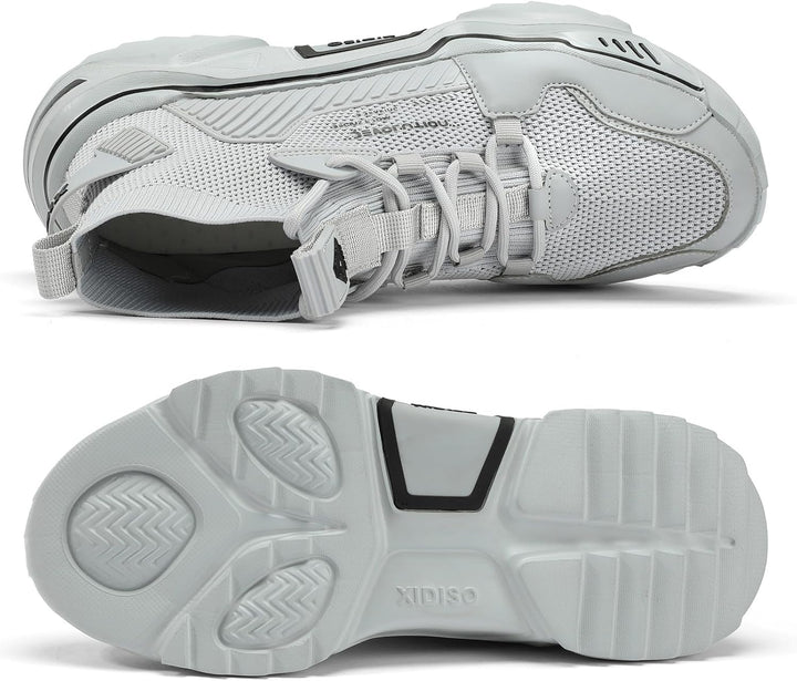 FUSHITON Herren Sportschuhe Turnschuhe Gym Leicht Hohe Schuhe Outdoor Fitnessschuhe Freizeitschuhe S