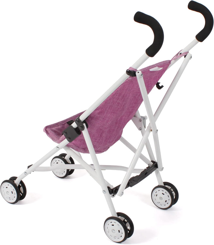 Puppenbuggy Roma, Puppenwagen, Mini-Buggy, Jeans Pink