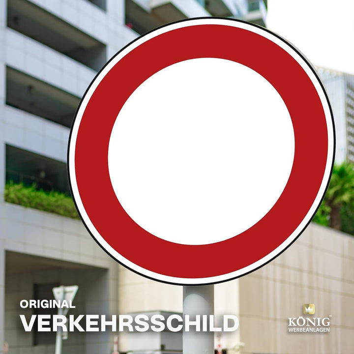Verkehrszeichen Verbot für Fahrzeuge Aller Art Nr. 250 | Ø 600mm, Alu 2mm, RA1 | Original Verkehrssc