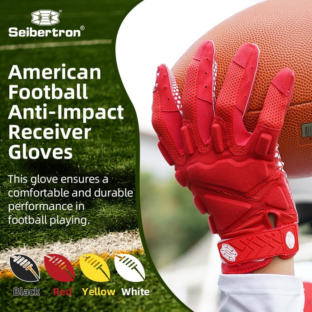 Seibertron G.A.R.G 2.0 Gel Filled Patentiert Anti-Impact Ultra-Stick Football Sports Receiver/Empfän