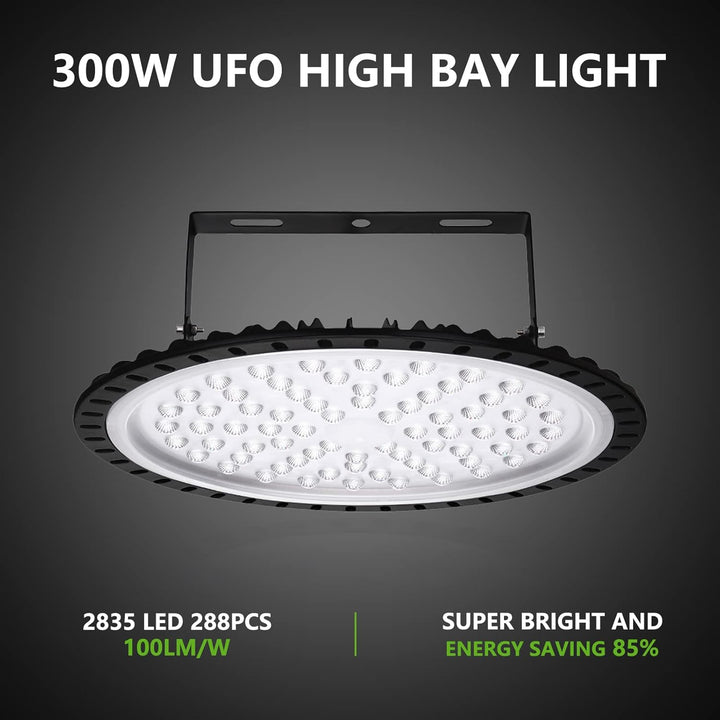 LED UFO Industrielampe, Sararoom LED Strahler 300W LED Scheinwerfer Kaltweiss 6000K 30000LM LED Stra