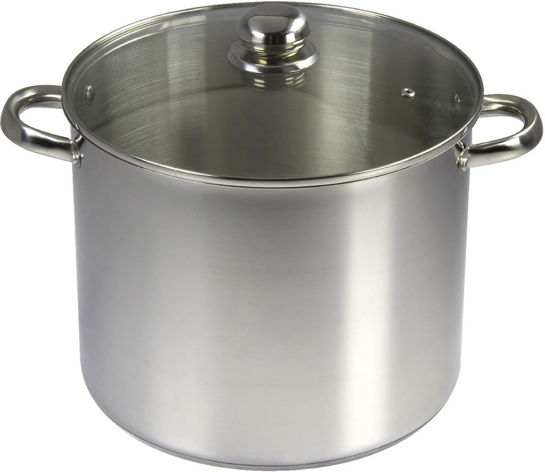 Baumalu 342654 Fleischtopf mit Deckel, 13,5 l, Durchmesser 28 cm, Edelstahl, Rose Diamètre : 28 cm,