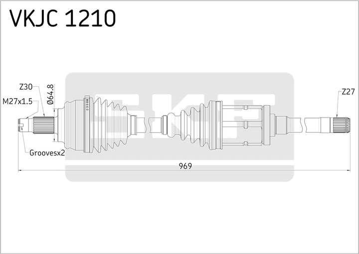 SKF VKJC 1210 Antriebswelle