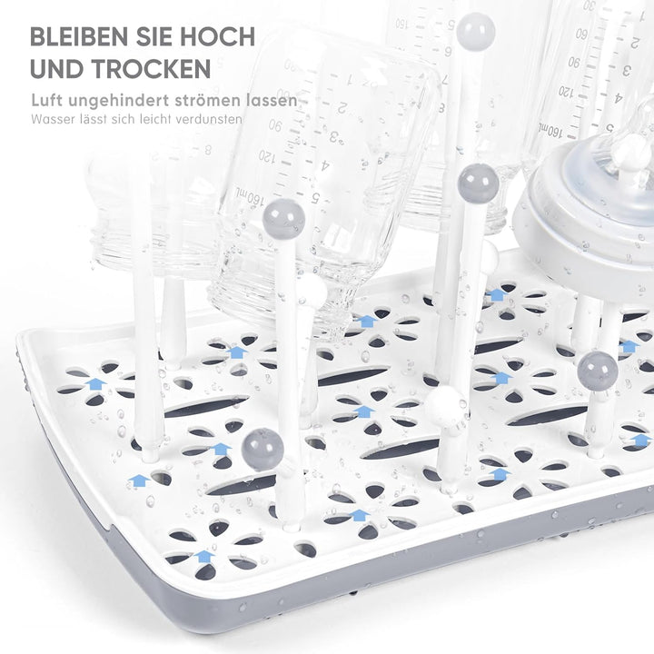 Termichy Trockenständer für Babyflaschen, Abtropfgestell für Flaschen, Saugern, Bechern und Zubehör,