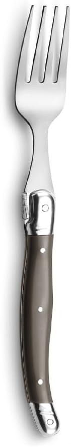 LOU LAGUIOLE TRADITION Steakmesser Besteck Set 24-teilig | Steakbesteck mit Tradition und Stil | Gri