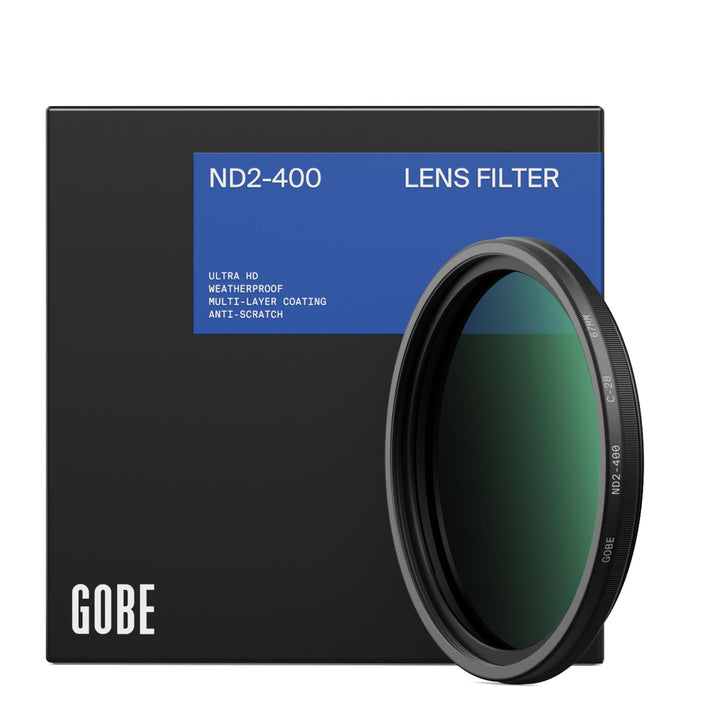 Gobe 46 mm Variabler Graufilter ND2-400 (1-8.6 Stop) ND Filter (2Peak) 46mm, 46mm