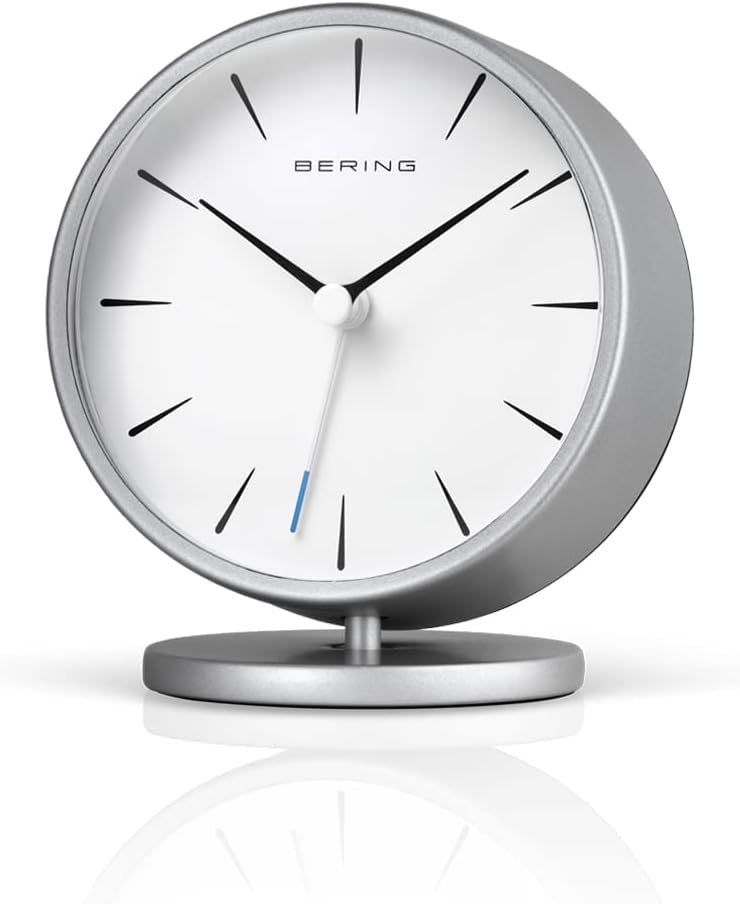 BERING Damen und Herren Alarmclock Quarz Movement - Home Decor Collection mit Kunststoff Glas 90096-