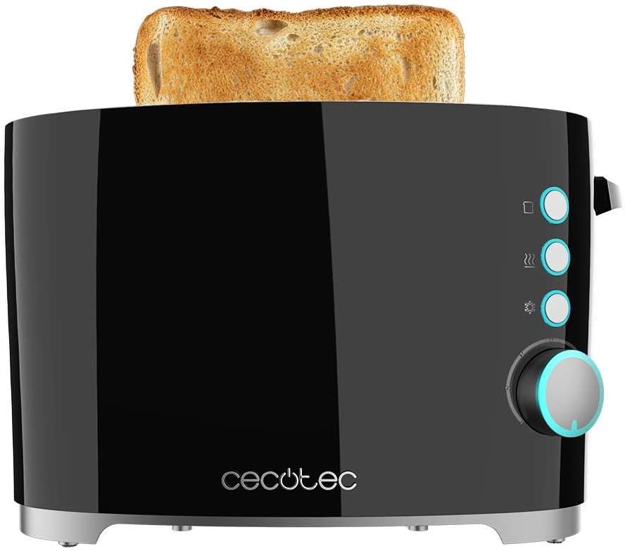 Cecotec Toaster Toast&Taste Double B, 650W Leistung, Doppel-Schlitz für 2 Toasts, Automatische Absch