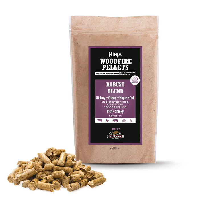 Ninja Woodfire Pellets Robuste Mischung 900 g, offizielle Ninja Woodfire Pellets, geeignet für Ninja
