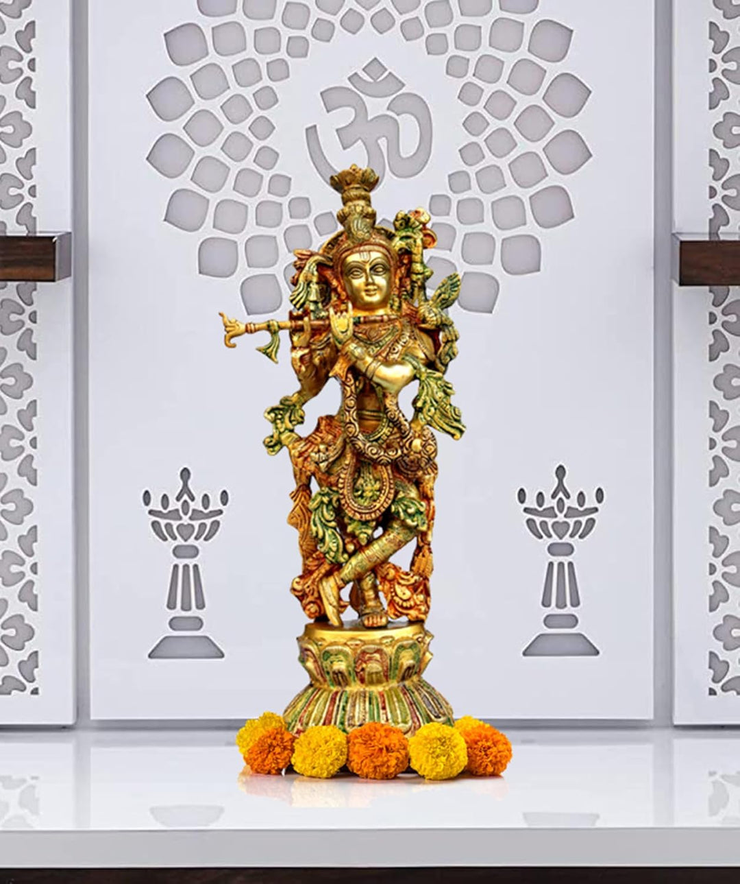 eSplanade Radha Krishna Kishan Murti Idol Statue Skulptur | Pooja Idols | Heimdekoration (45,7 cm),