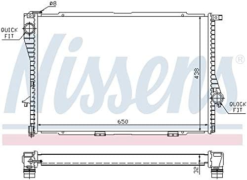 Nissens 60648A Kühler, Motorkühlung