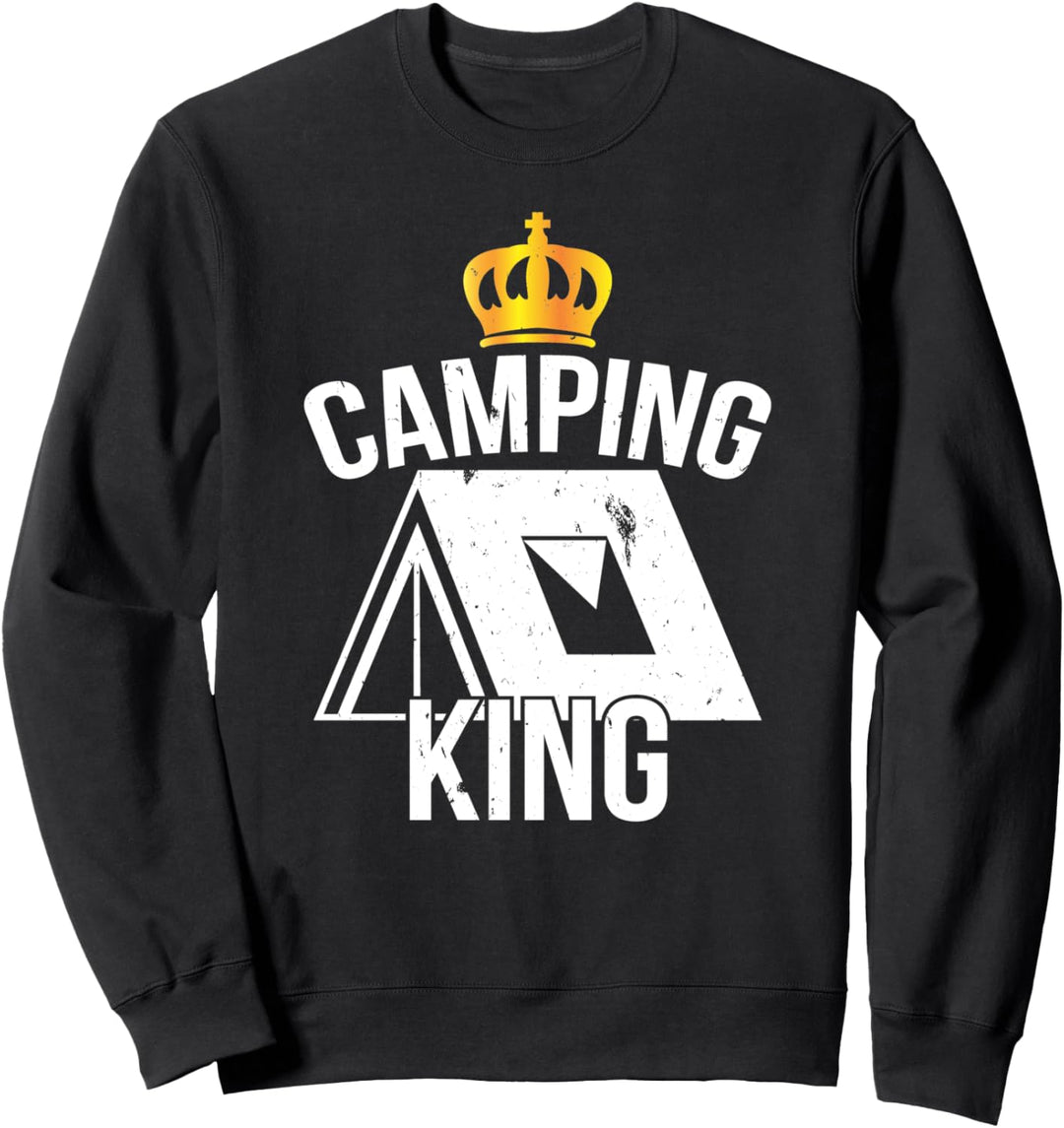 Für den Campingplatz geboren Camper Campervan Wohnmobil Sweatshirt