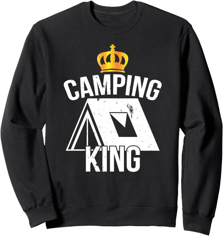 Für den Campingplatz geboren Camper Campervan Wohnmobil Sweatshirt