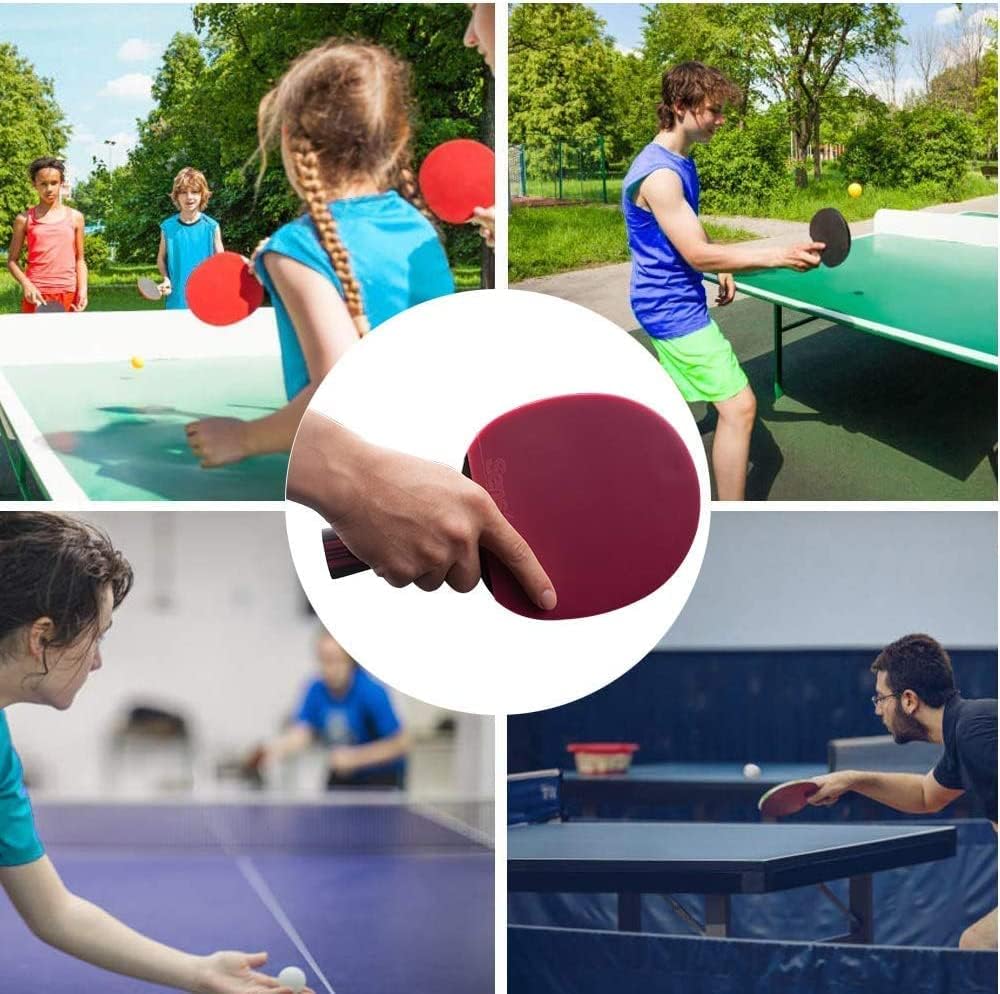 Senston Tischtennisschläger Set, 2 Tischtennisschlager, 3 Tischtennis Bälle und 1 Tasche Ideal für S