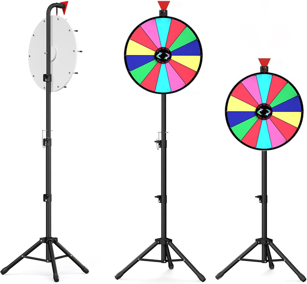 Glücksrad zum Drehen, Drehrad Höhenverstellbar Roulette-Spinner des Glücks, mit Trocken Abwischbarem