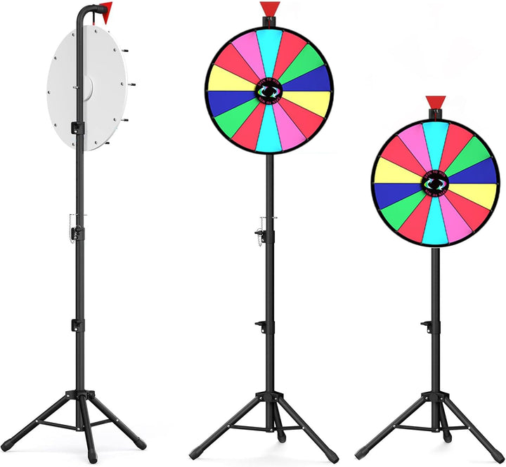 Glücksrad zum Drehen, Drehrad Höhenverstellbar Roulette-Spinner des Glücks, mit Trocken Abwischbarem