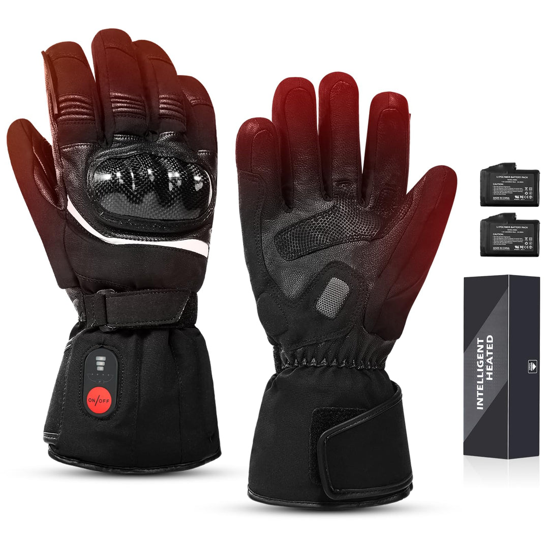 Sun Will Beheizte Motorrad Handschuhe Herren Damen, Winter wasserdichte Beheizbare Warme Handschuhe