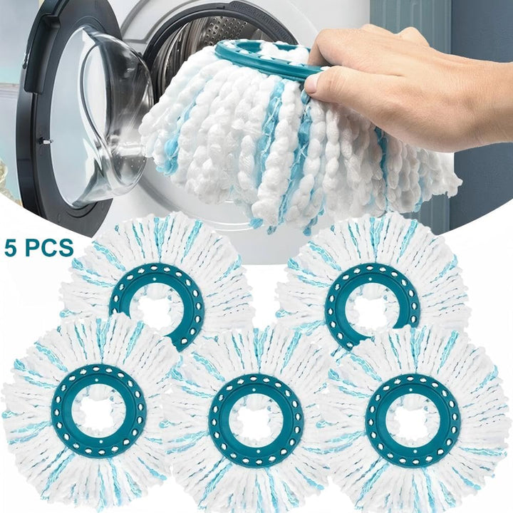 5 Stück Ersatzkopf für Leifheit Clean Twist Disc Mop Micro Set,2-Faser-System für Leifheit Clean Twi