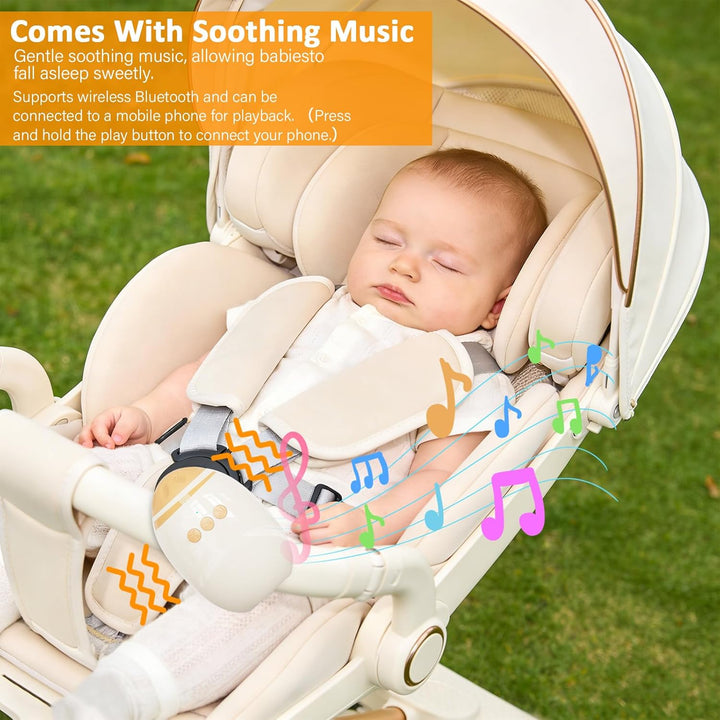 Kinderwagenschaukler, Kinderwagen Schaukler Wiederaufladbar, Einschlafhilfe Baby, Tragbare Schlafhil