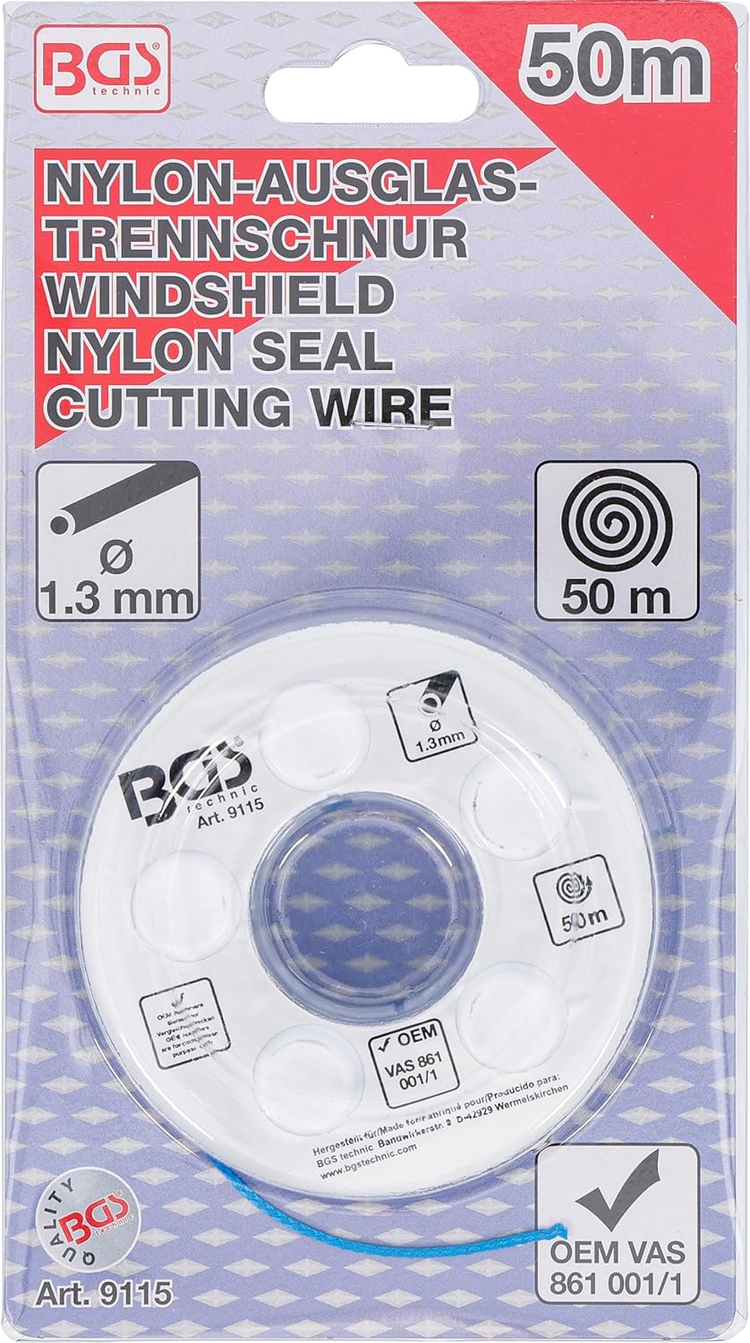 BGS 9115 | Nylon-Ausglas-Trennschnur | 50 m | 115 daN | Austrennschnur