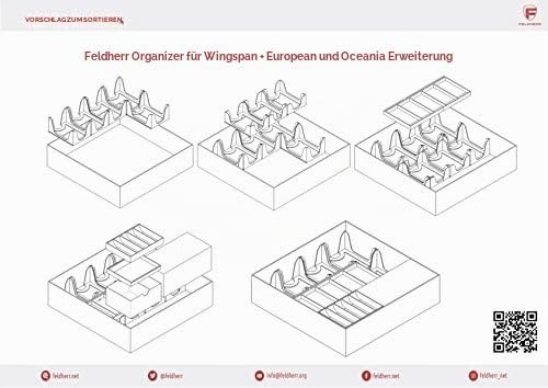Feldherr Organizer kompatibel mit Flügelschlag und Erweiterungen Europa und Ozeanien