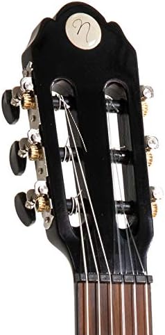NAVARREZ special dark moon NV122, Konzertgitarre 3/4, schwarz schwarz 3/4 Single, schwarz 3/4 Single