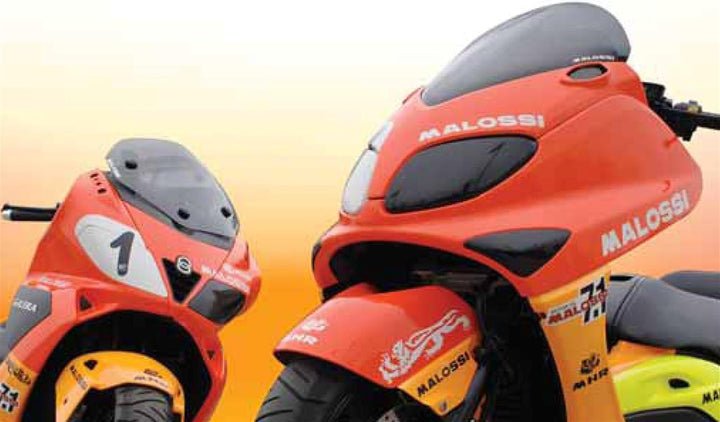 MALOSSI Flyscreen, MHR Maxi, schwarz, für GILERA Nexus 250/500