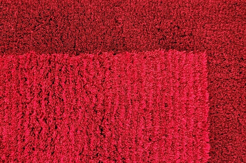 Spirella Simply Dark Red/Rot/Dunkelrot Badteppich Badematte Vorleger 55x65cm.