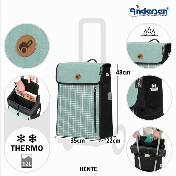 ANDERSEN Einkaufstrolley - Scala Shopper Plus Hente Mint, Mint
